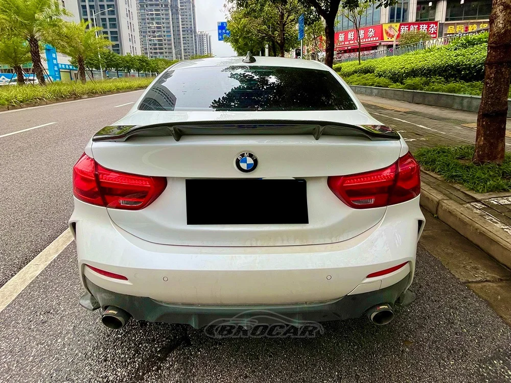 For BMW 1 Series F52 Trim Spoiler 2017 - 2022 118i 120i 125i R Style 100% Real Carbon Fiber Rear Spoiler Trunk Boot Wing Spoiler