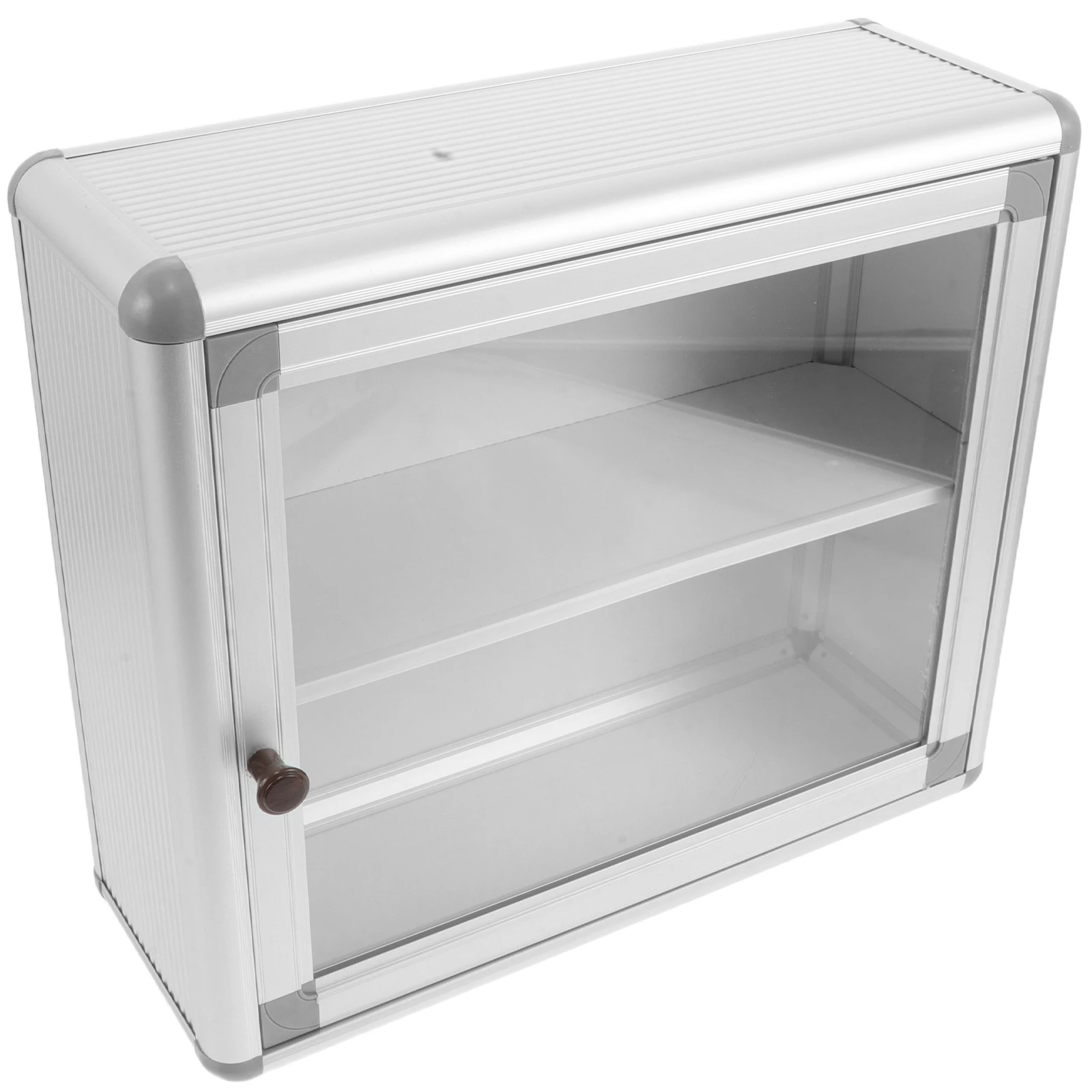 

Wall-Mounted Medicine Storage Box Metal Container for Emergency Supplies Silver Organizer Easy Access for Office