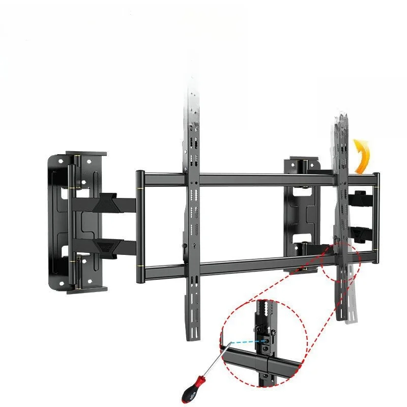 

Large screen embedded TV hanger, universal telescopic bracket