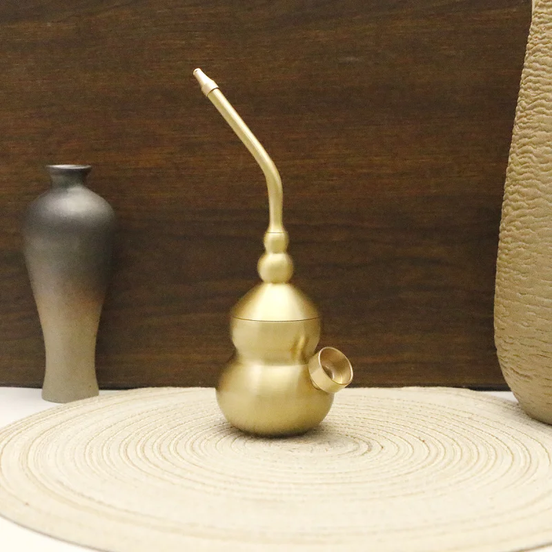 

Gourd Dual- Water Filter Brass Bag Four-Use Type Men's Metal Pipe Insert Hookah
