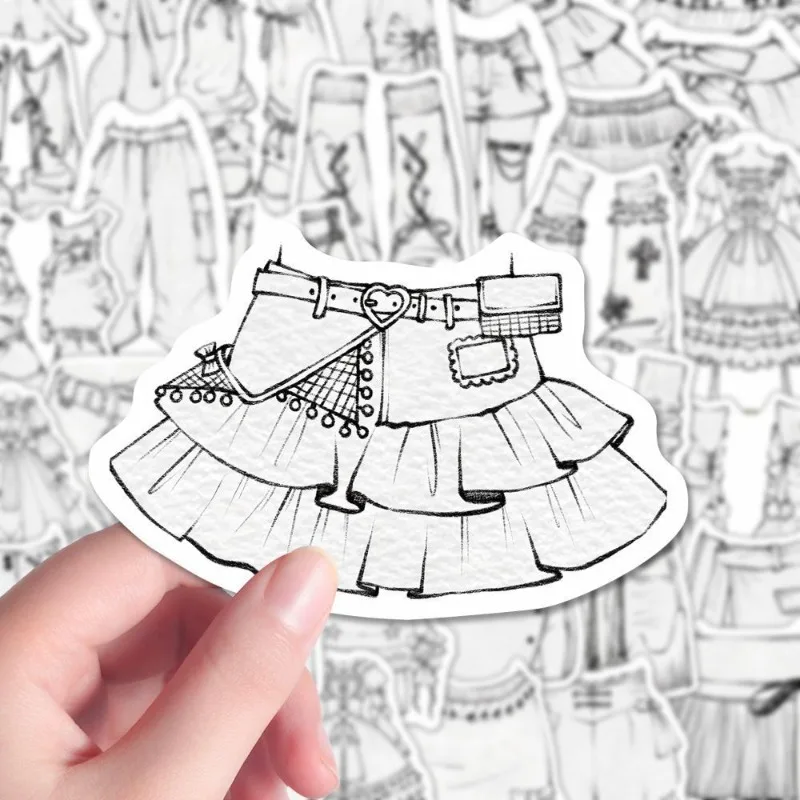 59 قطعة من ملصقات الديكور على شكل شخصية كرتونية للملابس الإبداعية على الجدران #1