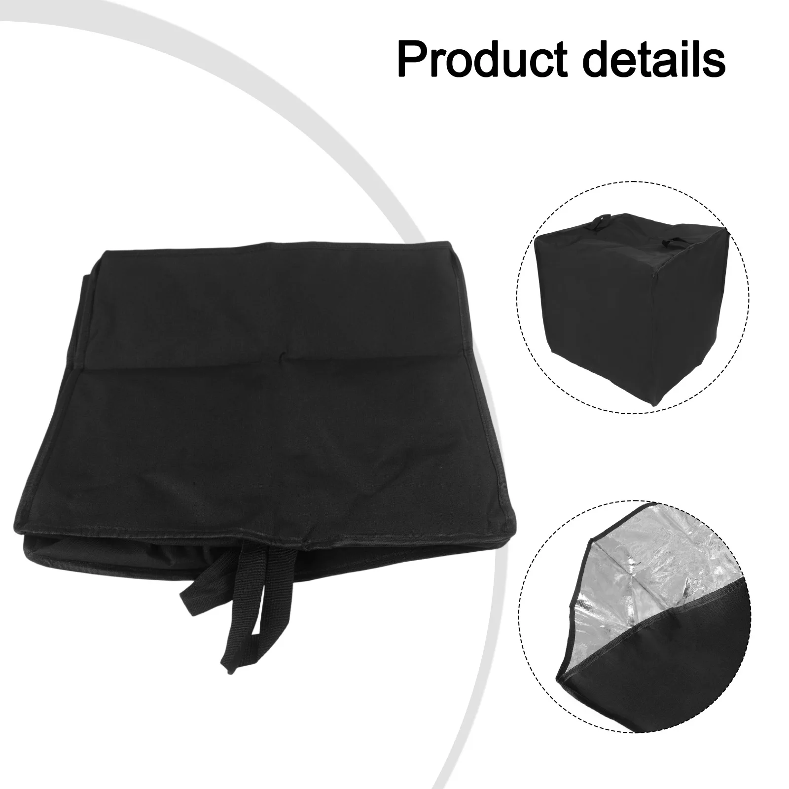 44x42x38cm Black Microwave Oven Cover 210D Oxford Fabric Heat Resistant For Toaster Oven Air Fryer Kitchen Dust Protector