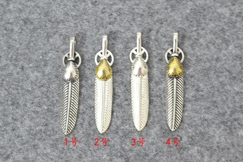 Japanese trendy brand ruffian handsome popular retro men's and women's kit accessories pendant couple eagle claw feather necklac