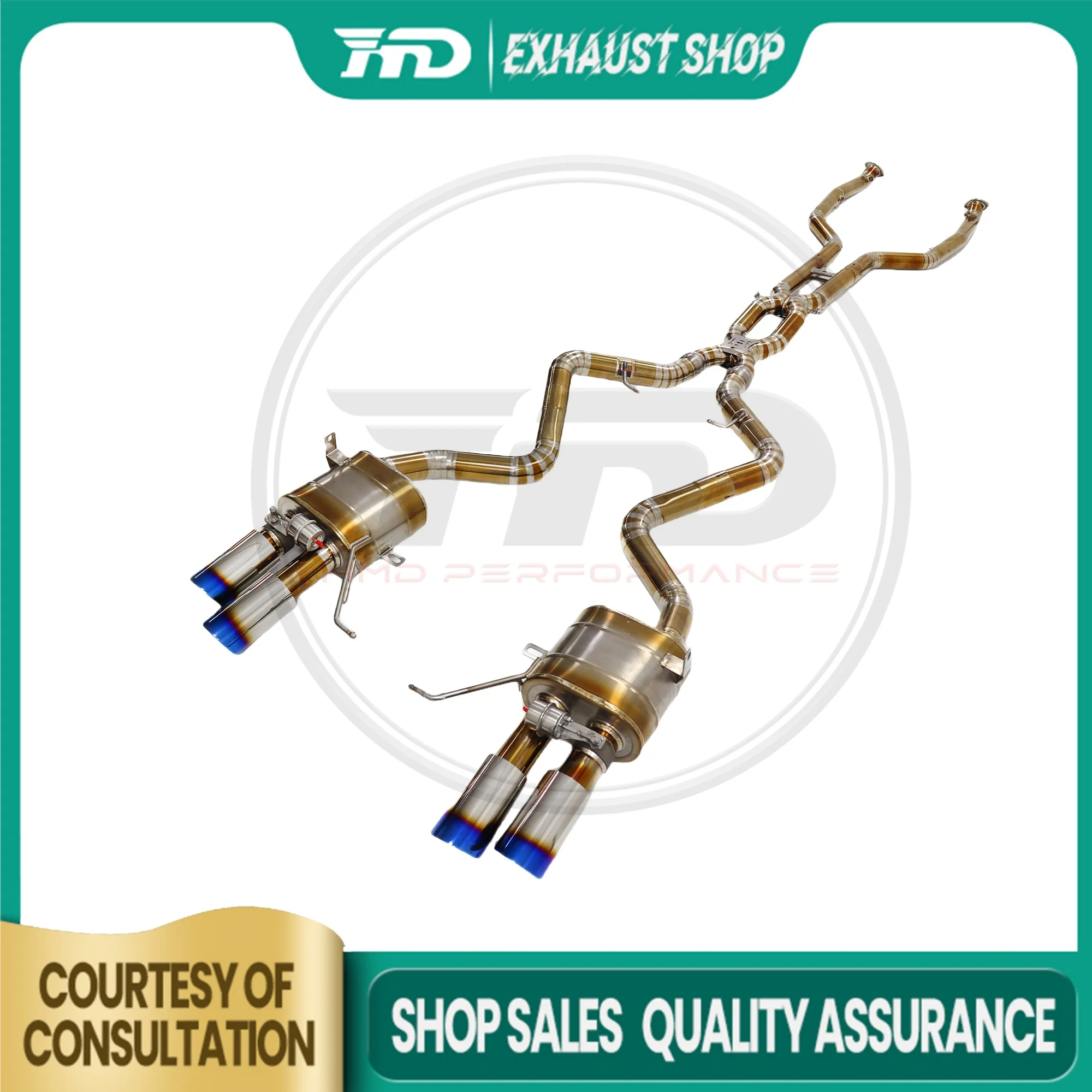 

HMD Catback for BMW M3 E92 E90 S65 4.0L Exhaust System Titanium Alloy Performance Muffler Pipe Car Accessories
