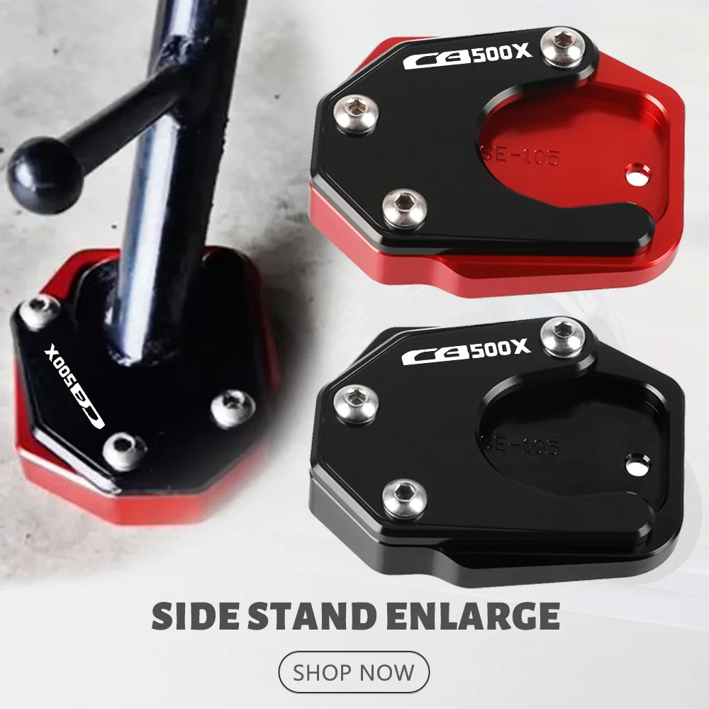 

For Honda CB500X CB500 CB 500 X 2013 2014 2015 2016 2017 2018 2019 2020 2021 2022 2023 Motorcycle Side Stand Enlarger Plate Pad