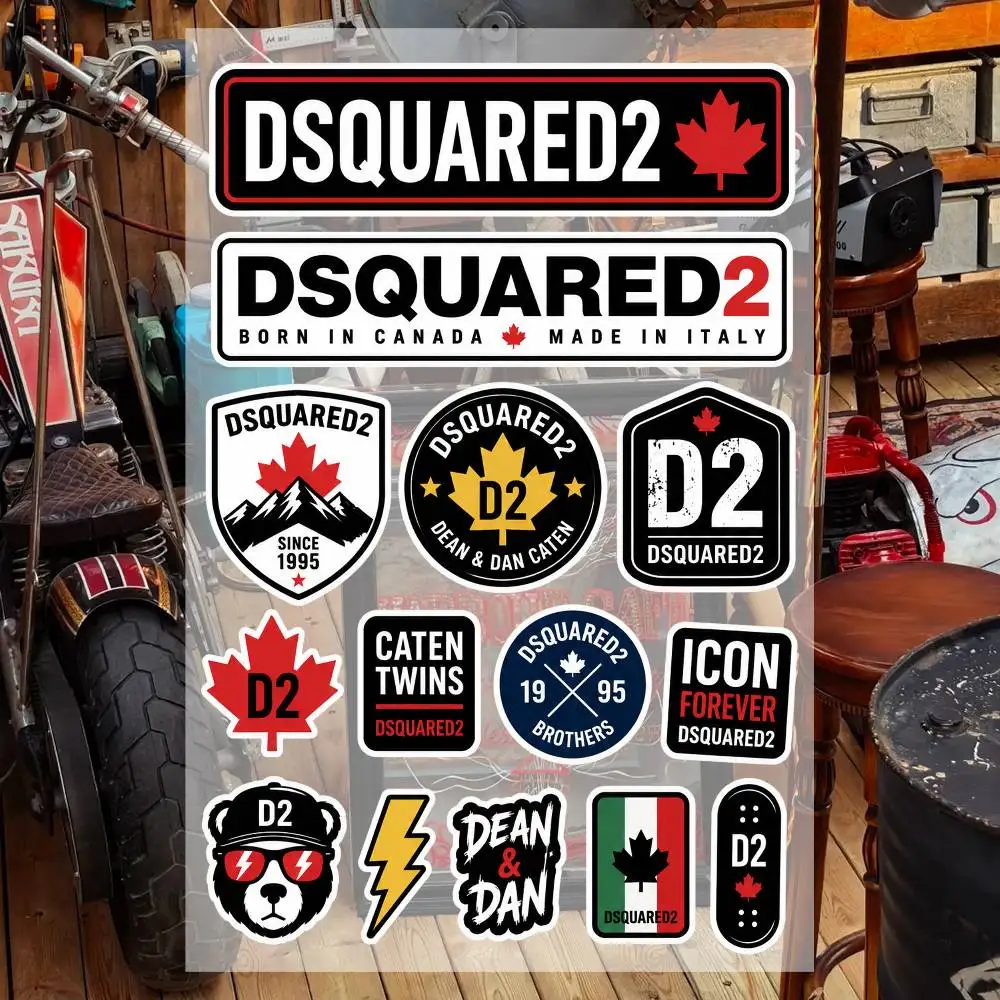 DS-quA-red2 Aesthetic Graffiti Stickers Waterproof PVC Decals for Car Motorcycle Skateboard Helmet Notebook