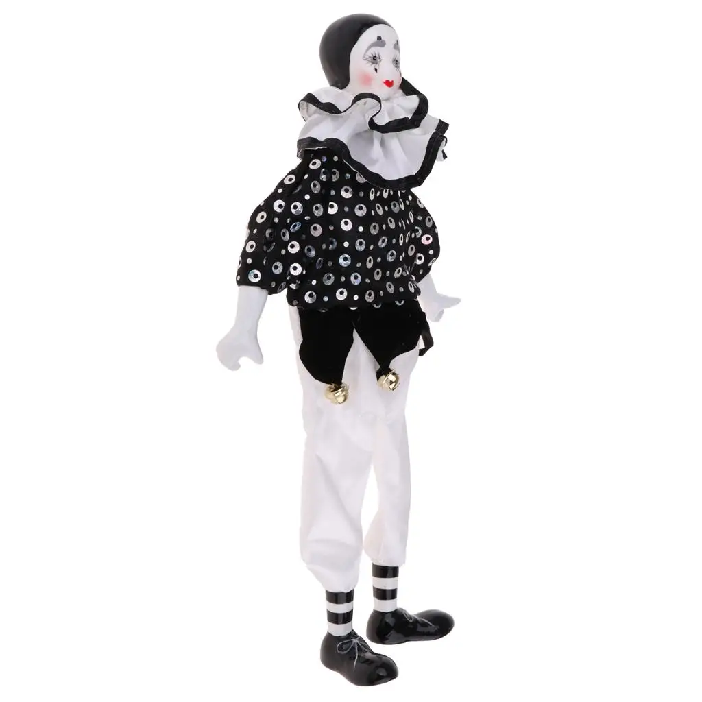 38cm Porcelain Dolls Clown for Kids Birthday Gifts Toys Home Decoration #4