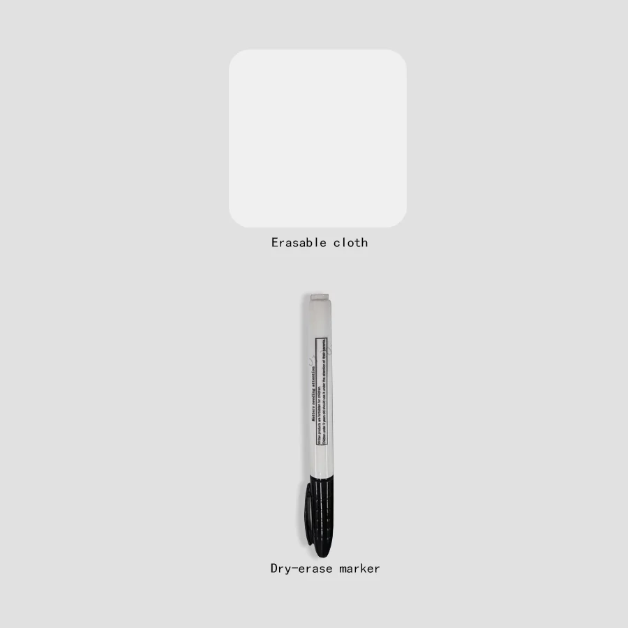 Tragbares, wiederverwendbares Whiteboard-Notizbuch-Set im A5-Format mit Stift und Radiertuch, Leder-Notizblock, Wochenplaner für den stilvollen Bürogebrauch – Detail 15