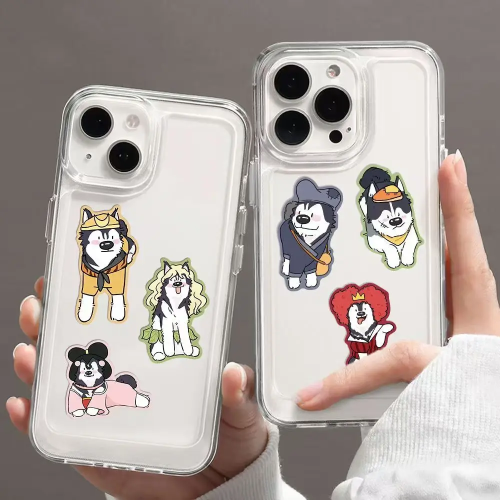 50pcs Funny Husky Dog DIY Stickers Graffiti Sticker for Decor Phone Ipad Motorcycle Stationery Stickers Water Cup Decals