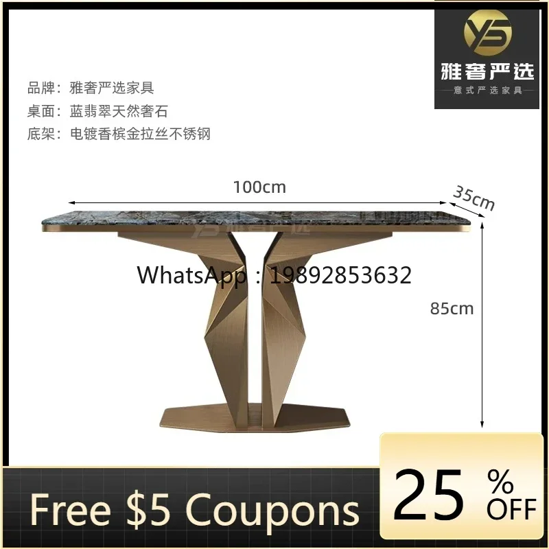 

GZ Natural Luxury Stone Table Household Entrance Modern Entrance Door Against Wall Entrance Table