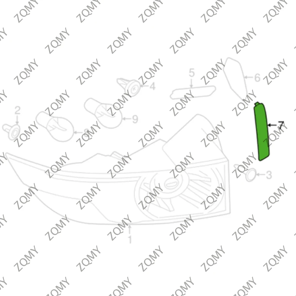 Cubierta de luz trasera derecha para coche Land Rover Range Rover Evoque, color negro, 1 piezas, 2012, 2013, 2014, 2015, 2016, 2017, 2018, LR038065