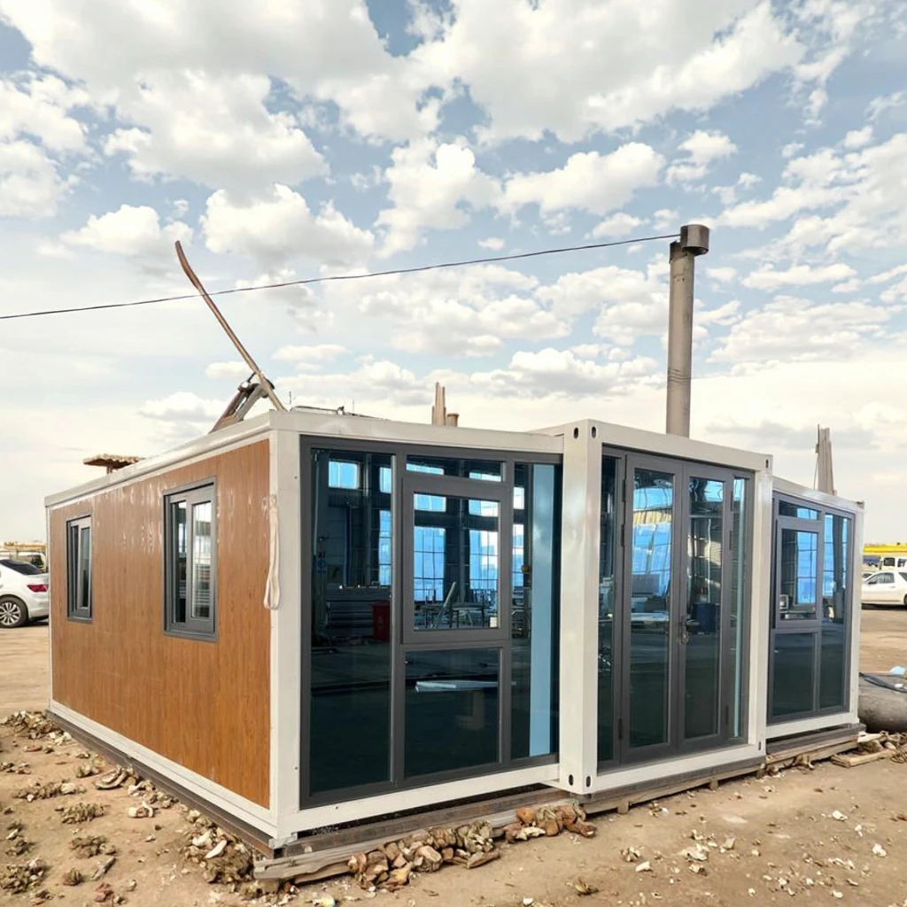 20/30/40ft faltbares erweiterbares Containerhaus, vorgefertigtes faltbares kleines modulares Haus, geeignet für Büros und Häuser im Freien