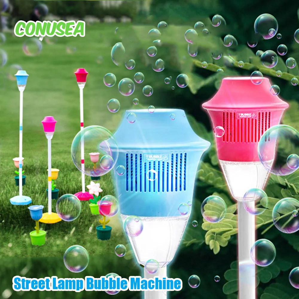 Lamp Soap Bubbles Machine Automatic Bubble Gun Creative Bubble gun Toys Blower Maker  weeding  birthday Party Games Toys for