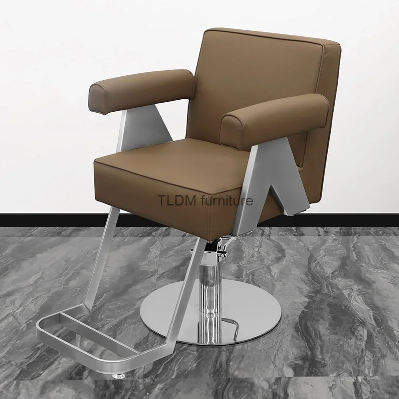 

Professional Beauty Barber Chairs Makeup Metal Hairdressing Ergonomic Chair Aesthetic Swivel Silla De Barbero Barber Furnitures