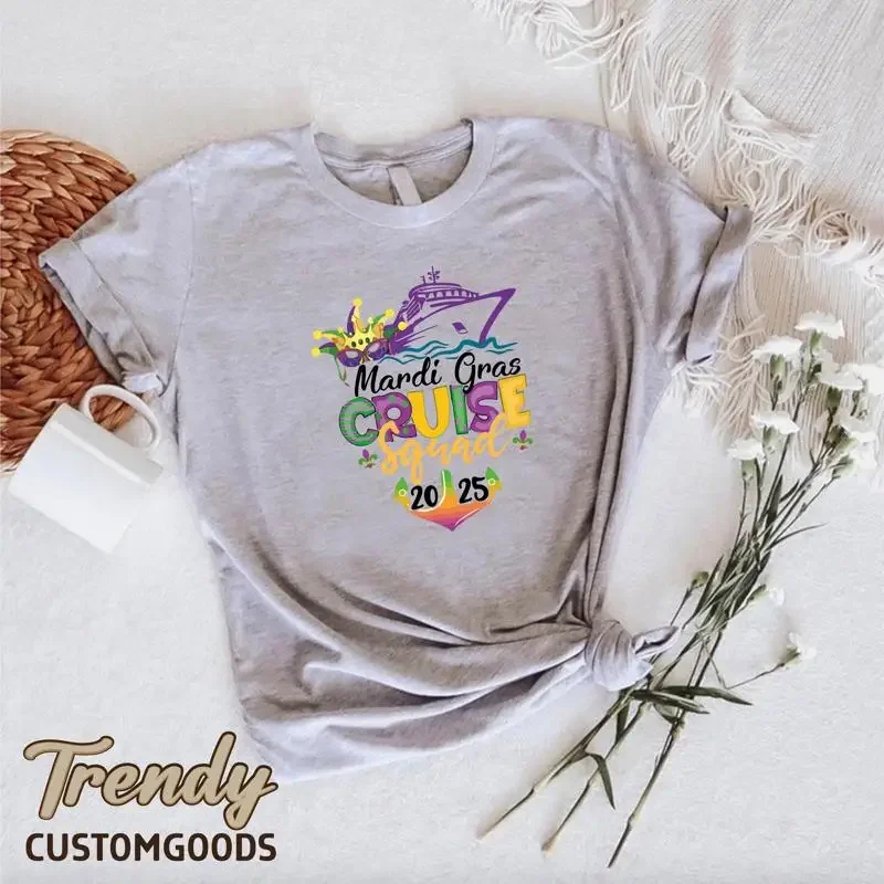 

Mardi Gras Cruise Squad T Shirt 2025 Cruising Party For Carnival Happy