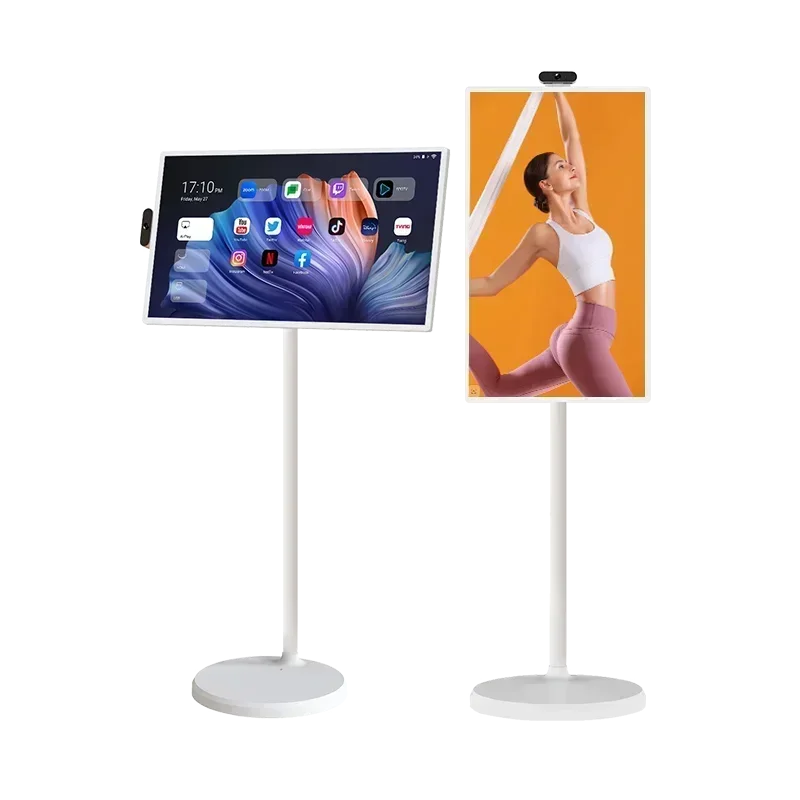 

24 27 32 inch home entertainment lcd wireless Smart touch screen smart stand byme with android 12 Rotatable TV tablet