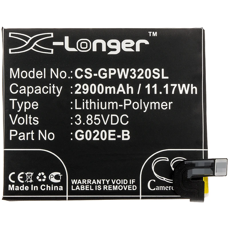 Replacement 3.85V 2900mAh Mobile SmartPhone Battery G020E-B for Google G020E G020F G020G G020H Pixel 3A