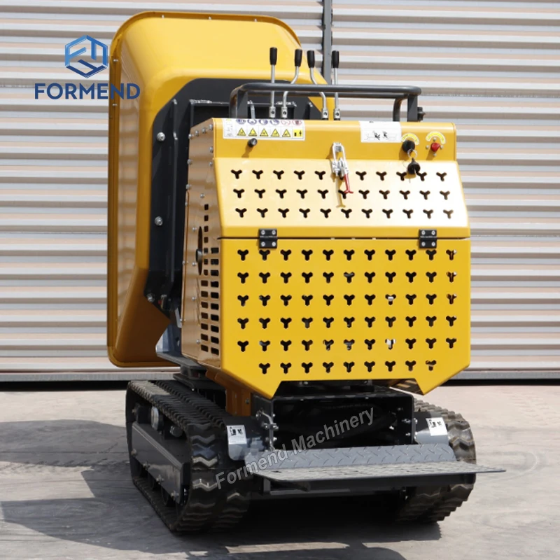 The High-Performance 850kg Tracked Dump Loader Can Be   for Transporting Cement Sand Fruits and Wood