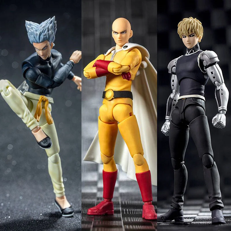 Dasin SHF Model DM Greattoys GT One Punch Man Figures Saitama Genos Garou SHF PVC Action Figure Toys