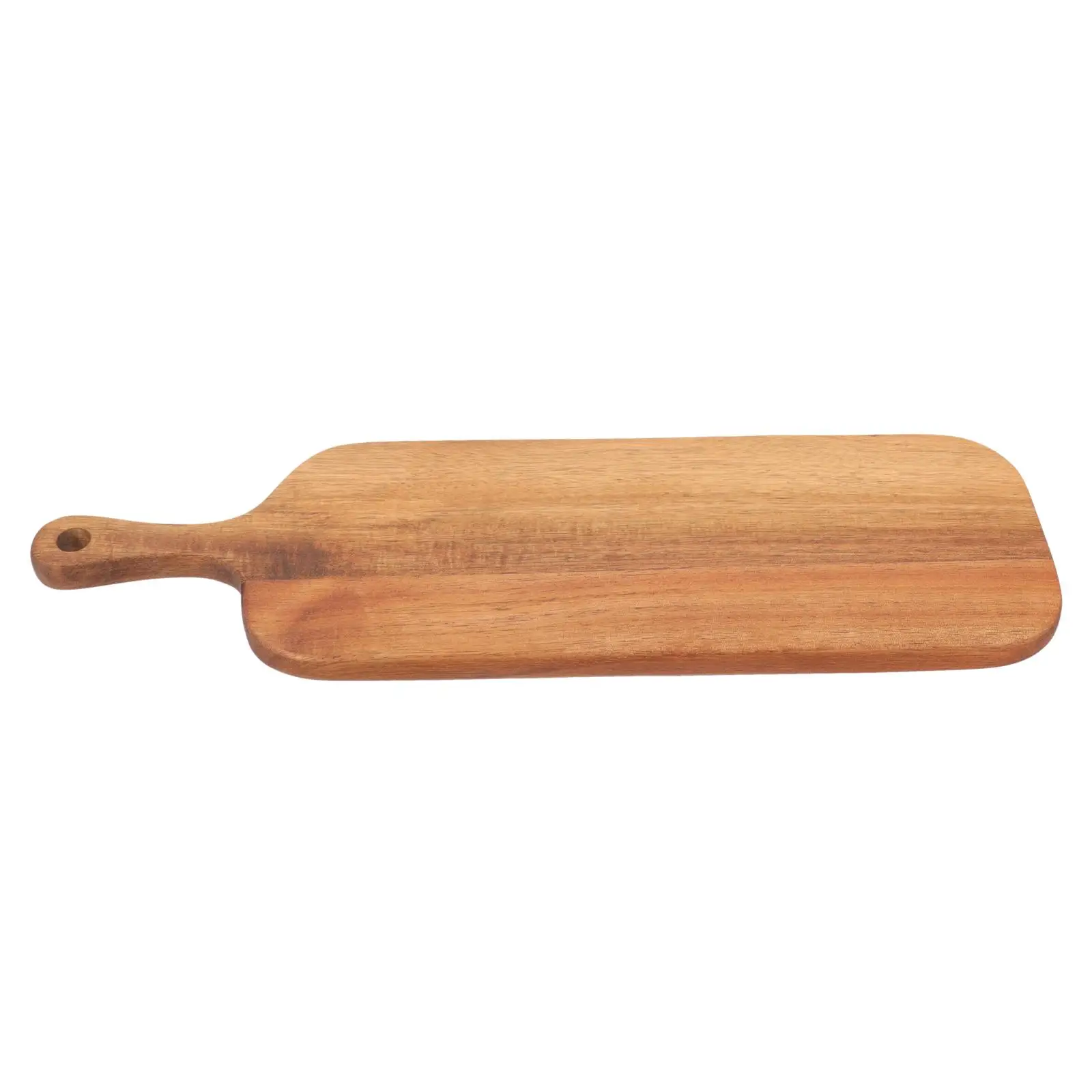 Solid Wood Cutting Board 41x12x1 5cm Long Handle Acacia Kitchen Bread Board Decorative Platter Serving Charcuterie Pizza Snacks