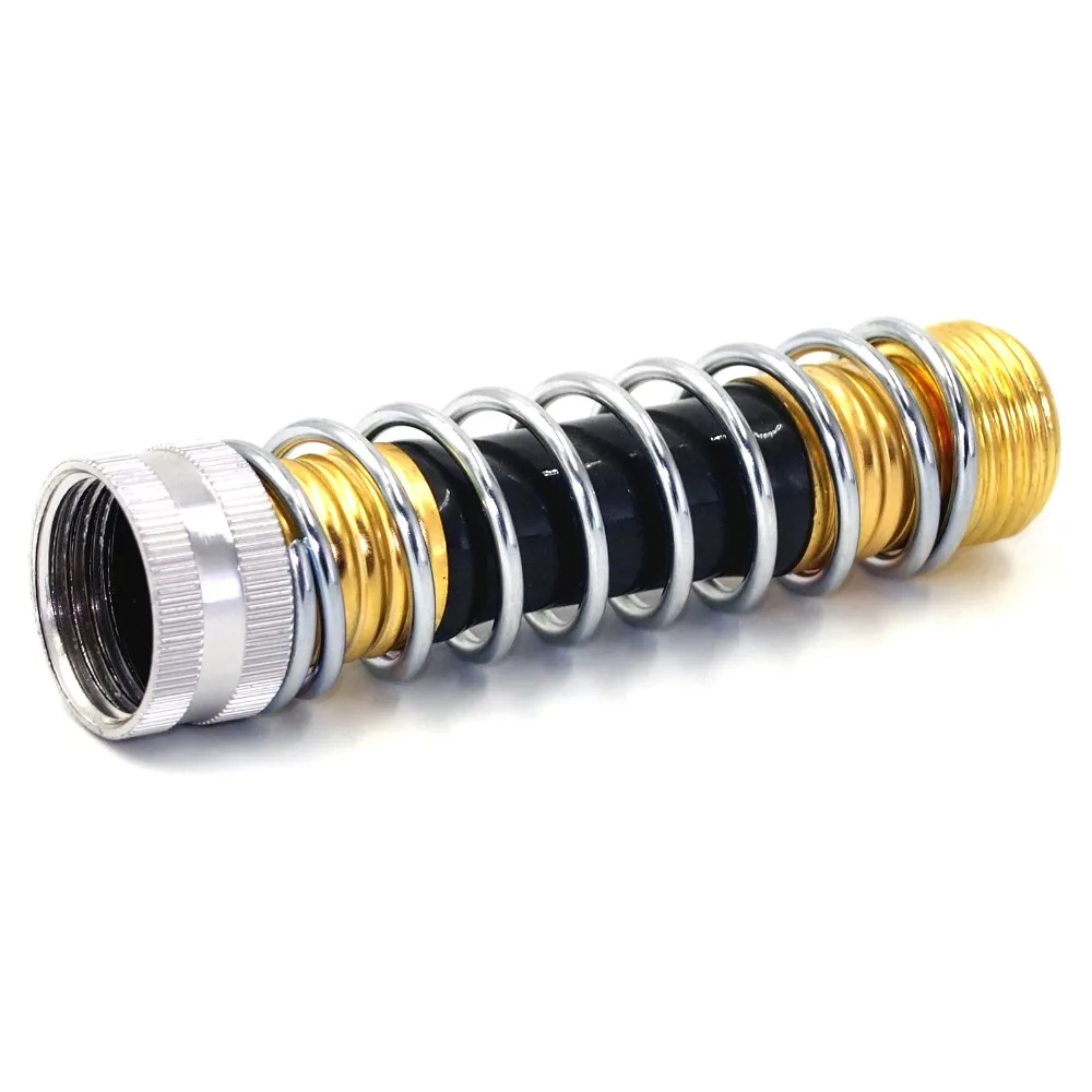 3/4 Inch Garden Hose Adapter Anti Bend Coil Spring Design Hose Extension Adapter Kink Protector Water Hose Kink Protector
