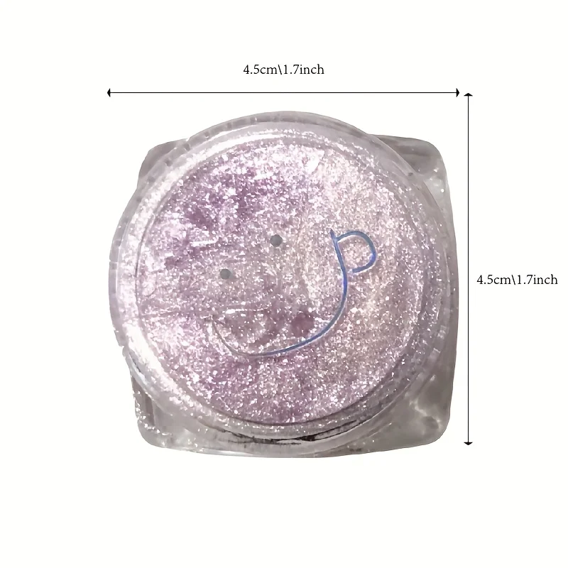 Sombra Glitter Jelly – Gel líquido brilhante de sombra única para destaque dos olhos, aplicação precisa e brilho de longa duração