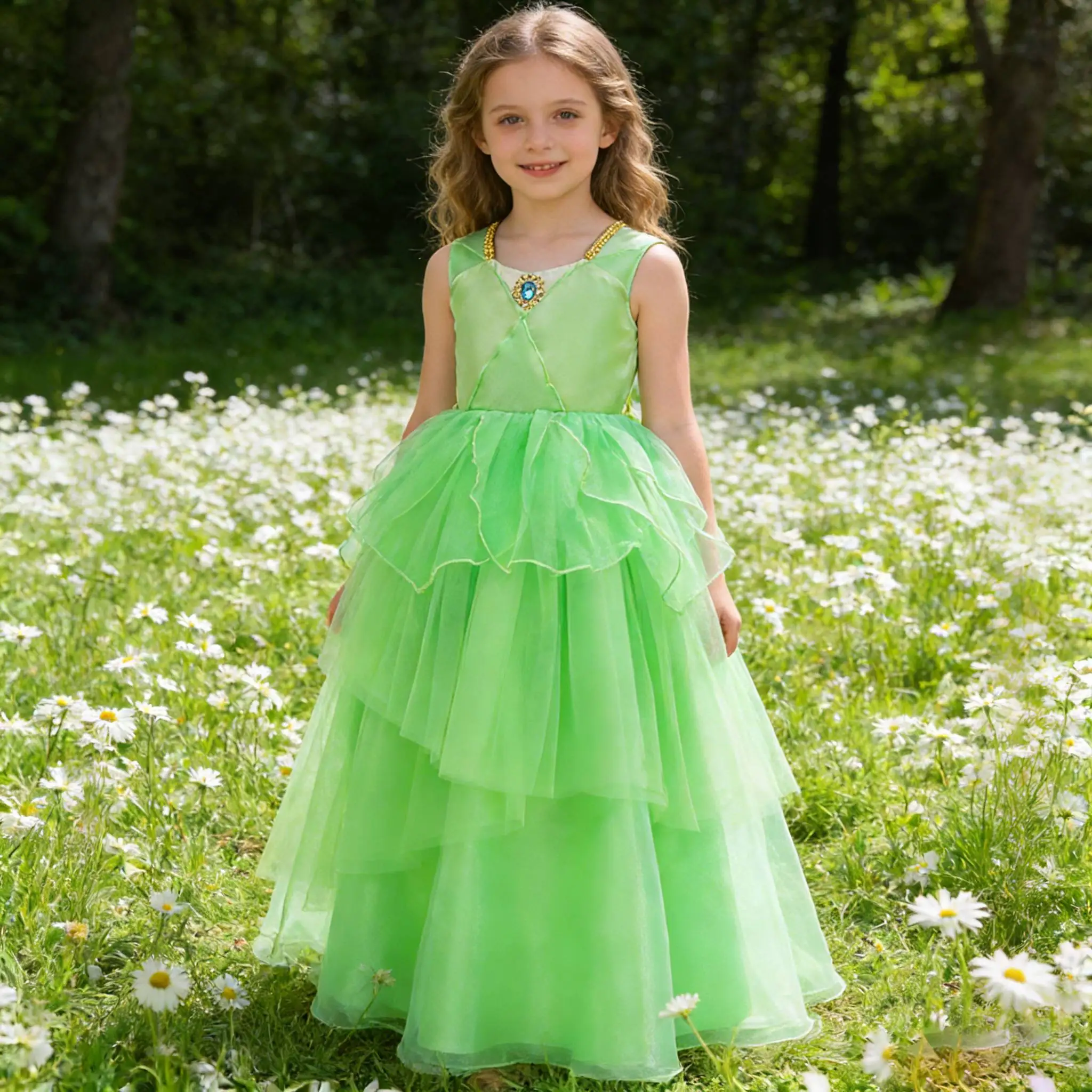 

Eu's SWIND Flower Girl Dress Elf Princess Dress Back Butterfly Fairy birthday Children's Clothing Festival piano performance