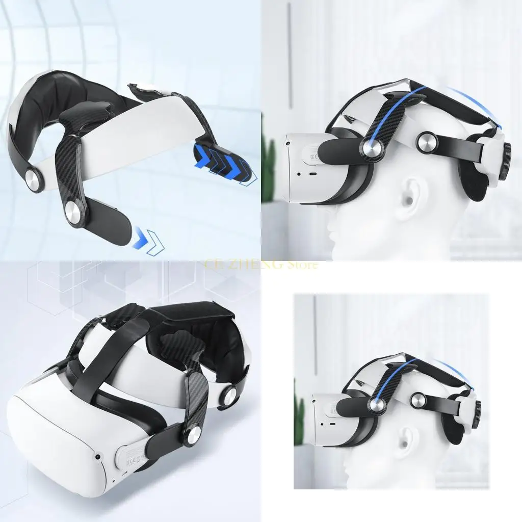 E56B ZQ2 قابل للتعديل لاستبدال حزام الرأس وسادة وسادة الرأس ملحق تقليل ضغط الوجه للرأس لـ Oculus #1