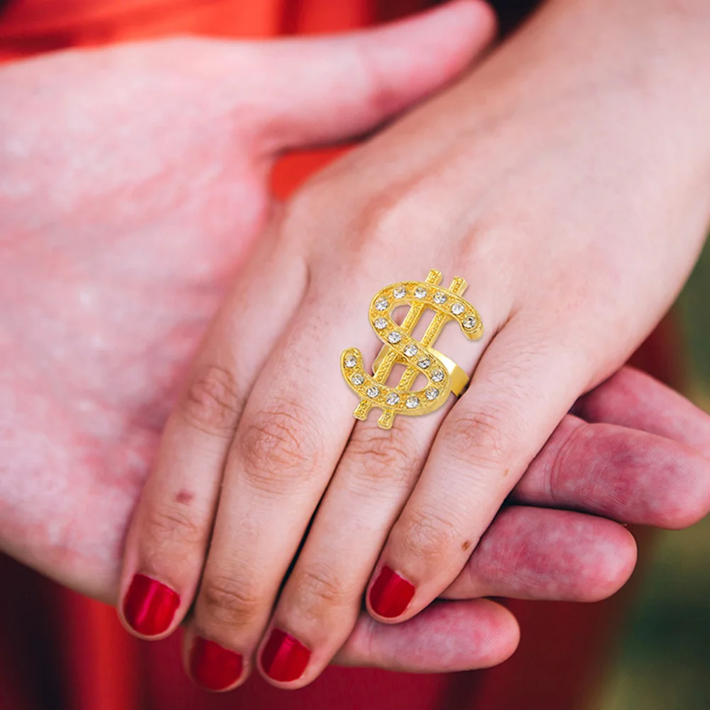 

4Pcs Hip Hop Rings Symbol Ring Exquisite Stylish Finger Jewelry for Men Women Knuckle Ring Fashion Accessory