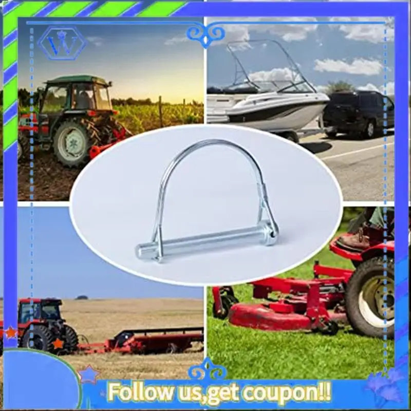 

Easy To Use 4Pcs Shaft Locking Pin Safety Coupler Pin Trailer Coupler Pin Hardware Pins Fit For Trailers Lawn Garden