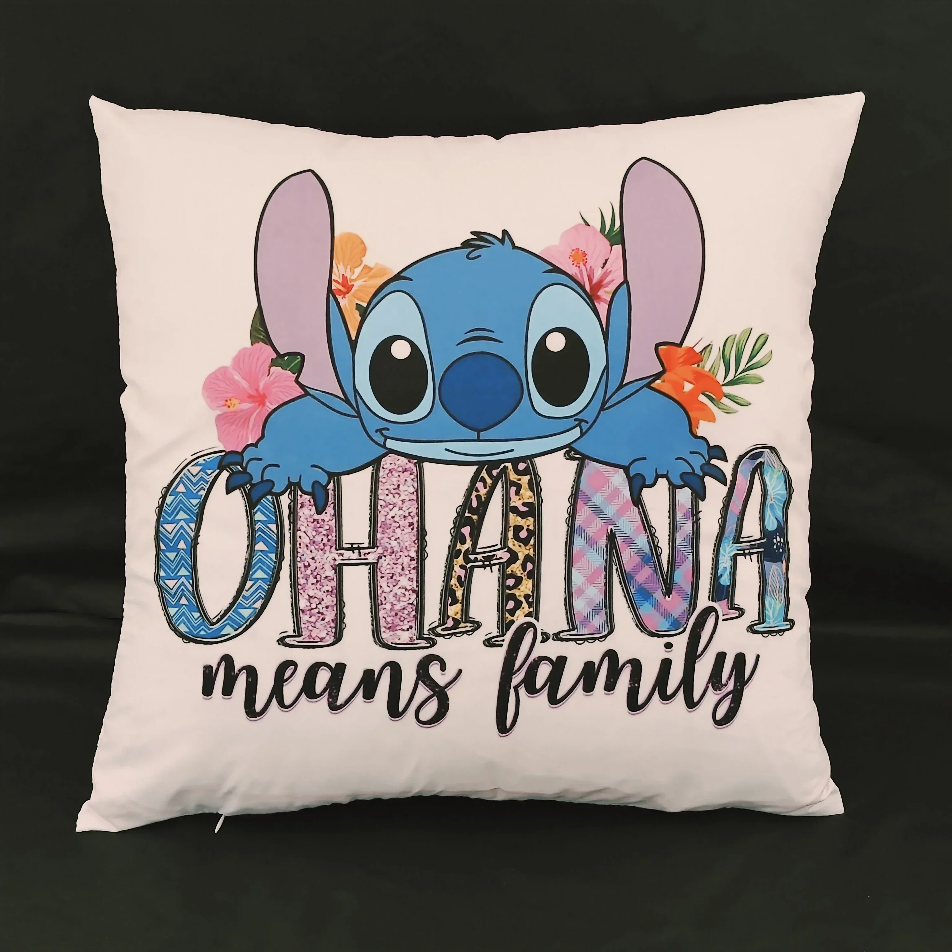 Disney Stitch Pillowcase Cute Cartoon Stitch Cushion Cover Living Room Sofa Pillowcase Bedroom Home Decoration Children\'s Gift