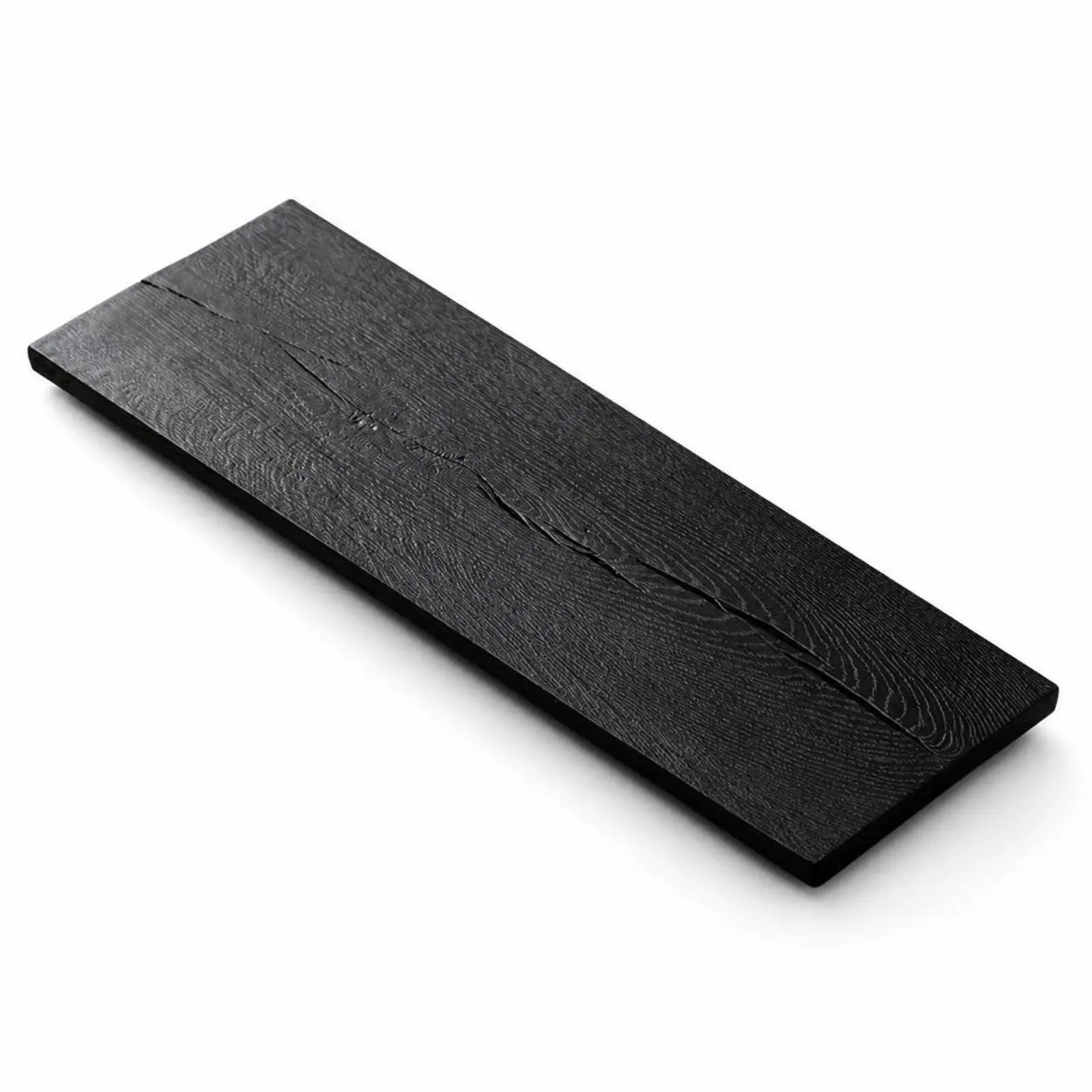 White Oak Tea Tray Low Profile Wooden Serving Board Minimalist Tabletop for Tea Rituals and Guests