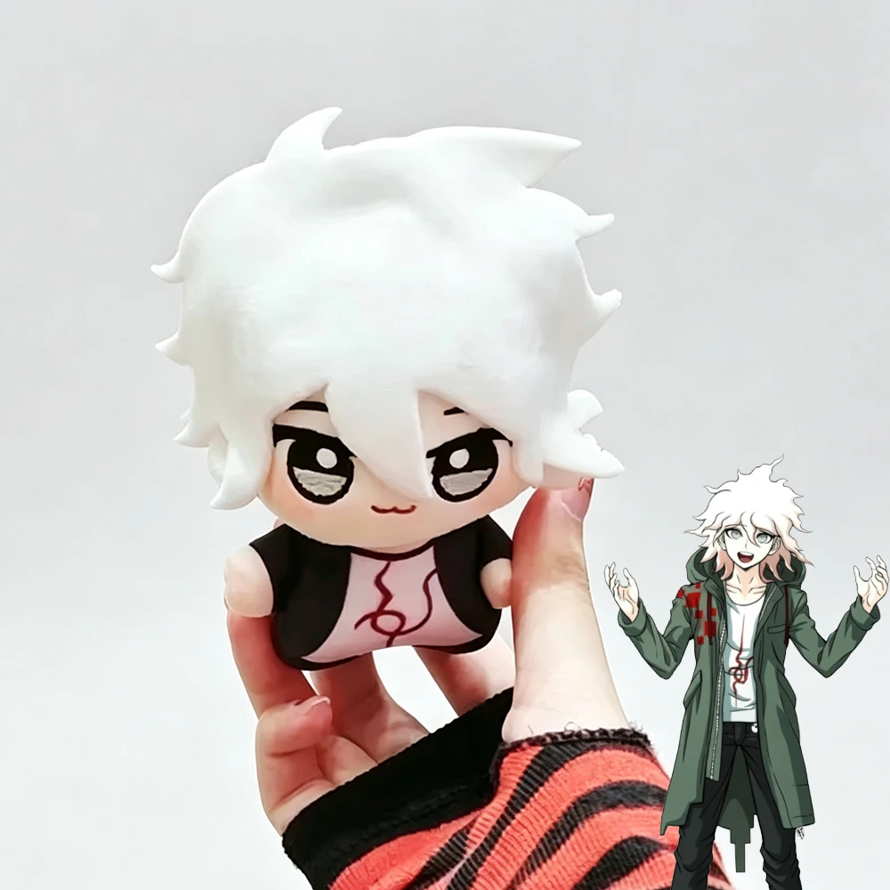Muñeco de Peluche de Algodón de Nagito Komaeda de Anime Danganronpa 2, Colgante para Mochila, Accesorio Decorativo para Cosplay de Halloween