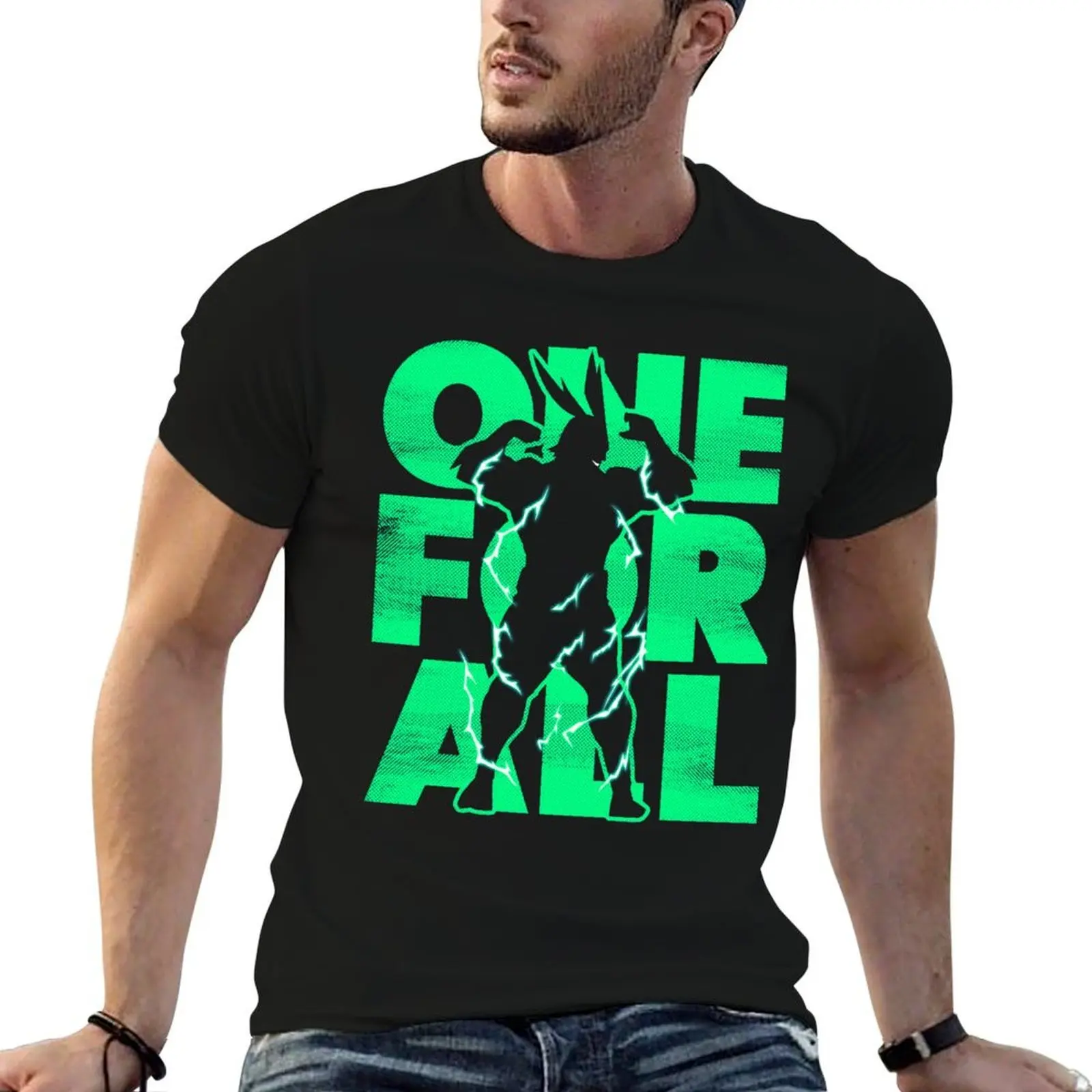 

One For All - All Might T-Shirt men t shirt cotton 100% mens graphic t shirts man t shirts cotton T-Shirt