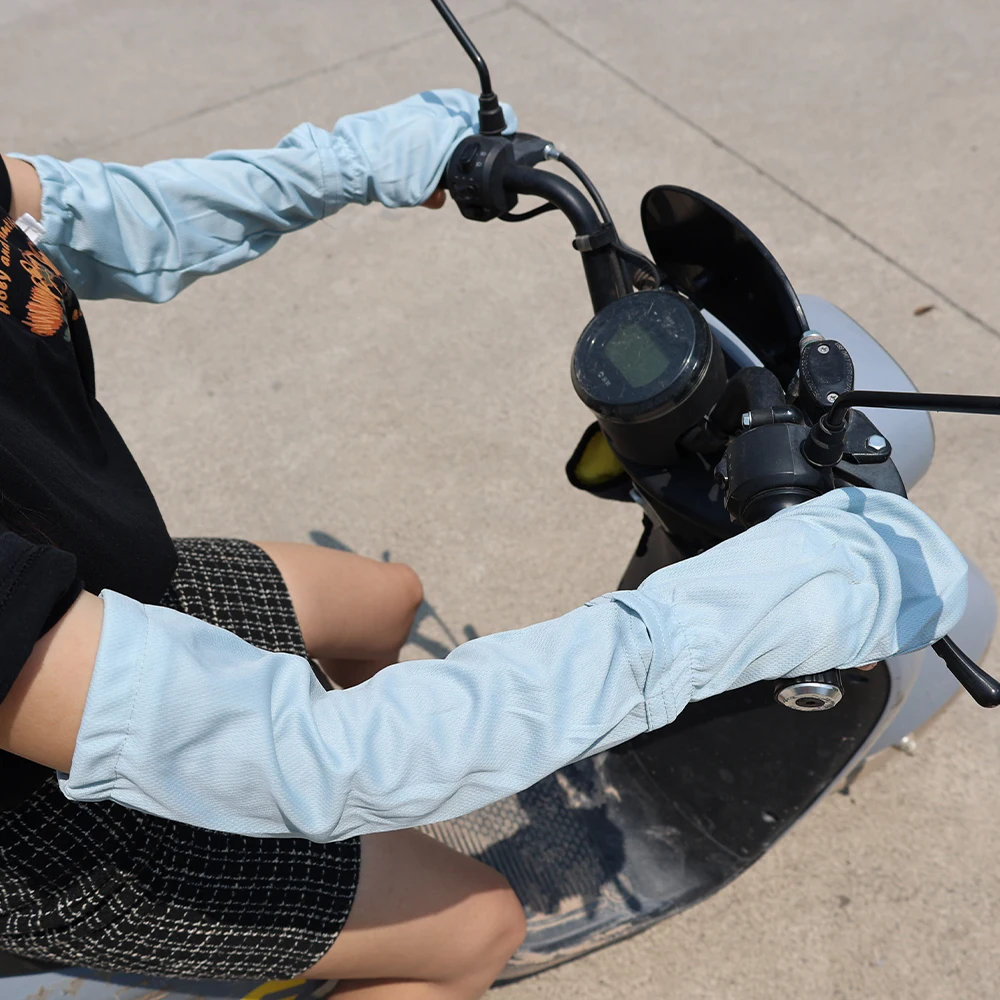 Nieuwe Zomer Ijs Mouw Handschoenen Buiten Rijden Zonwering Arm Mouwen Losse Ademende Arm Guard Vissen Handbedekking Voor Dames