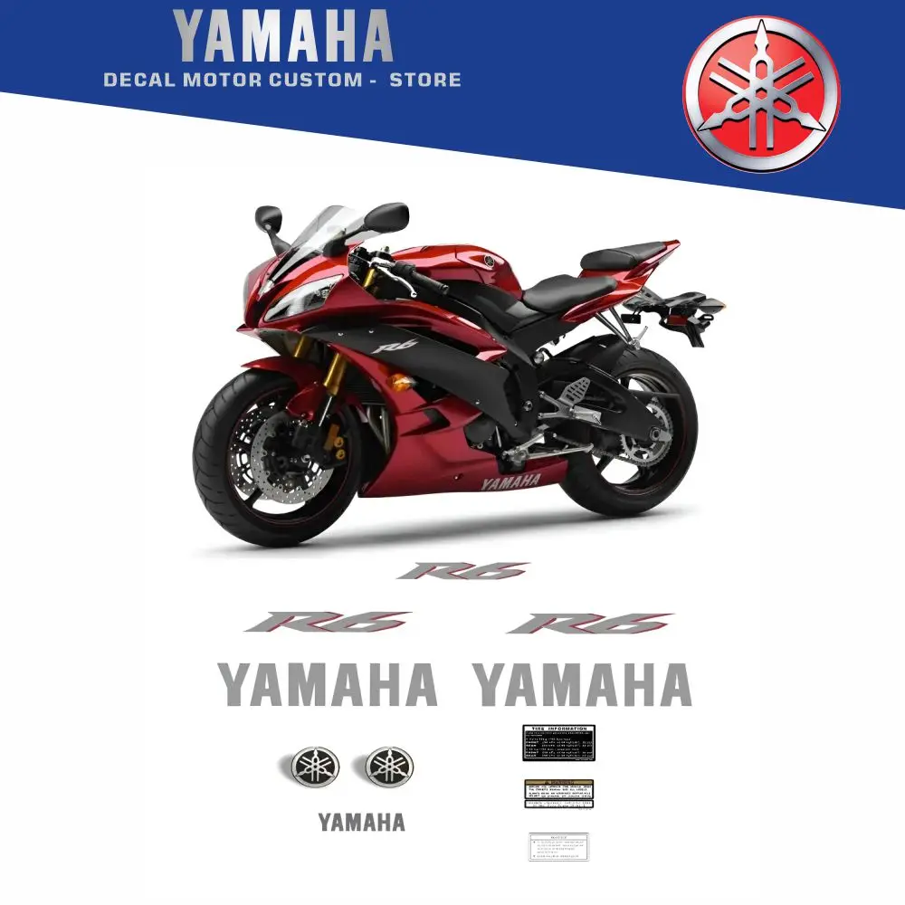 

Full Vehicle Fairing Shell Sticker Decals OEM Original Factory Replica For Yamana Yzf R6 2006 2007