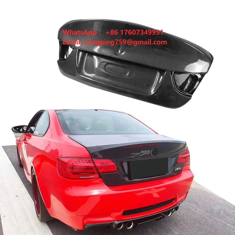 

Customized Body Parts Black Carbon Fiber Car Rear Tailgate Cargo Trunk Cover for BMW E90 LCI 318i 320i 325i 2009-2012 Upgrade