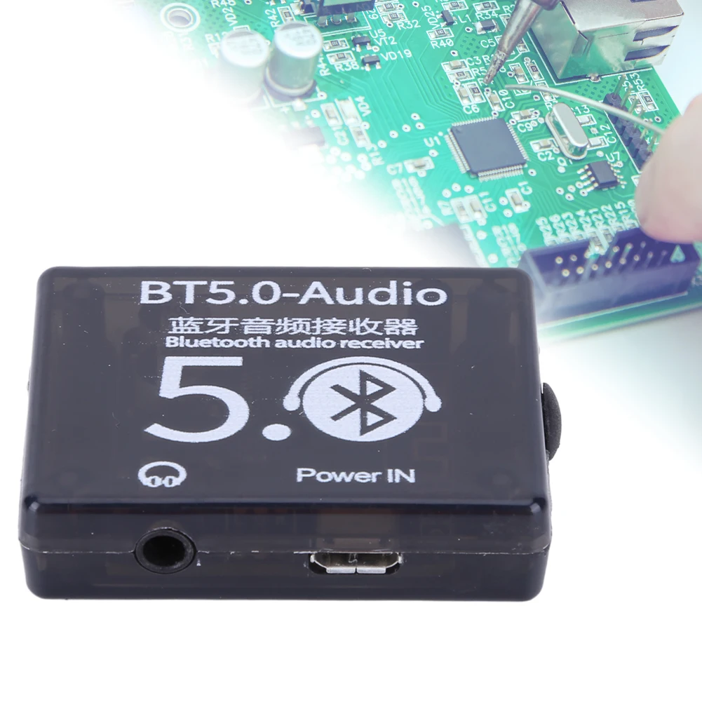 MP3 Lossless Decoder Board 3.7-5V Bluetooth-Compatible5.0 Wireless Stereo Music Module with Housing MP3 Decoding Player Board