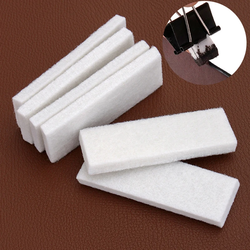 2Pcs Leather Edge Dye Fiber Block Handmade DIY Leather Craft Treatment Tools 10x3.2x1cm