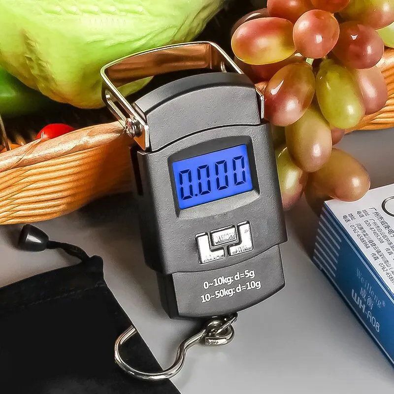 Portable Digital Luggage Scale Handheld Electronic Hanging Scale High Precision 50kg LCD Display For Travel Home Shopping view 5