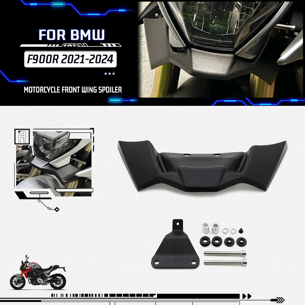 Motorcycle Downforce Naked Aerodynamic Spoilers For BMW F 900 R F900R F900 R 2021-2024 Winglet Frontal Spoilers Wing Deflector