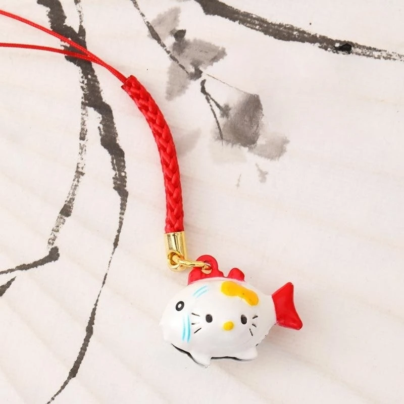 Sanrio Hello Kitty Phone Chain Bag Pendant Beckoning Cat Keychain Key Ring Backpack Pendant Ornaments Jewelry Strap Key String