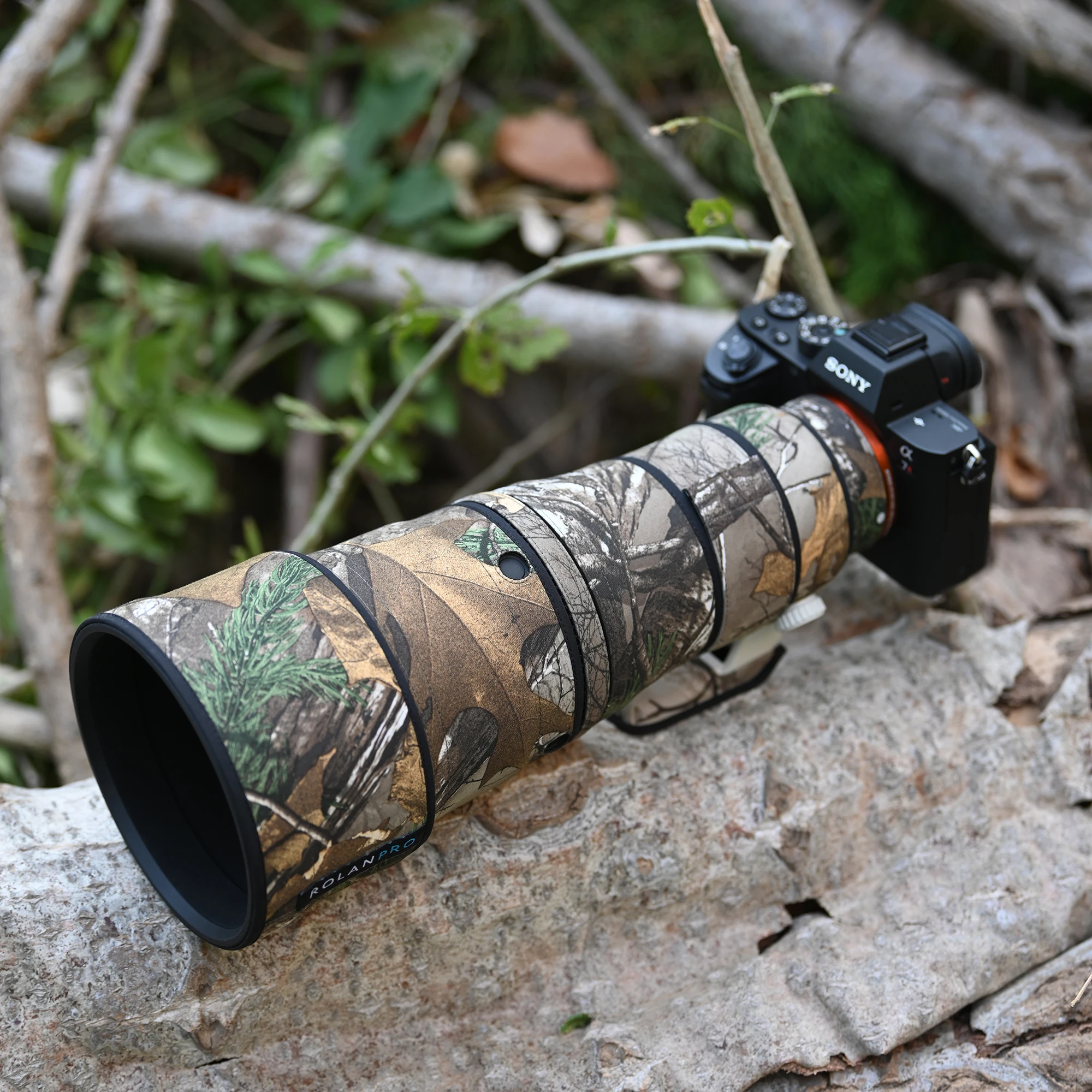 ROLANPRO Wasserdichter Objektivschutz für Sony FE 600mm F6.3 GM OSS Camo Regenschutz Schutzhülle SEL600F63GM Etui 600F6.3GM Stoff – Detail 17