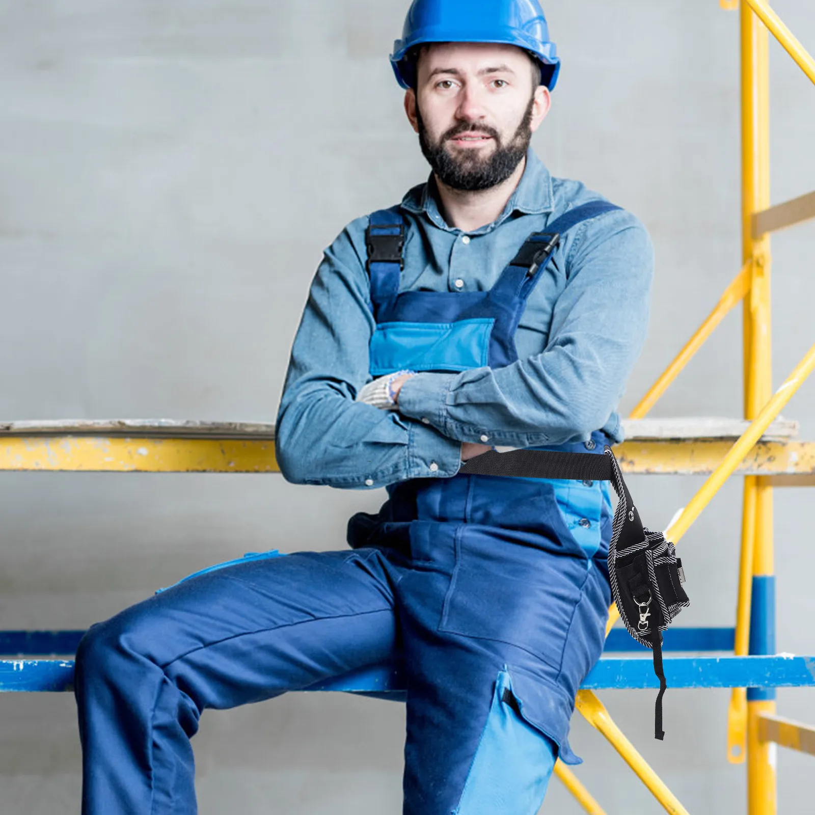 

Компактная поясная сумка для инструментов, легкая, износостойкая, для электриков, сантехников, плотников, строителей и работников по обслуживанию зданий