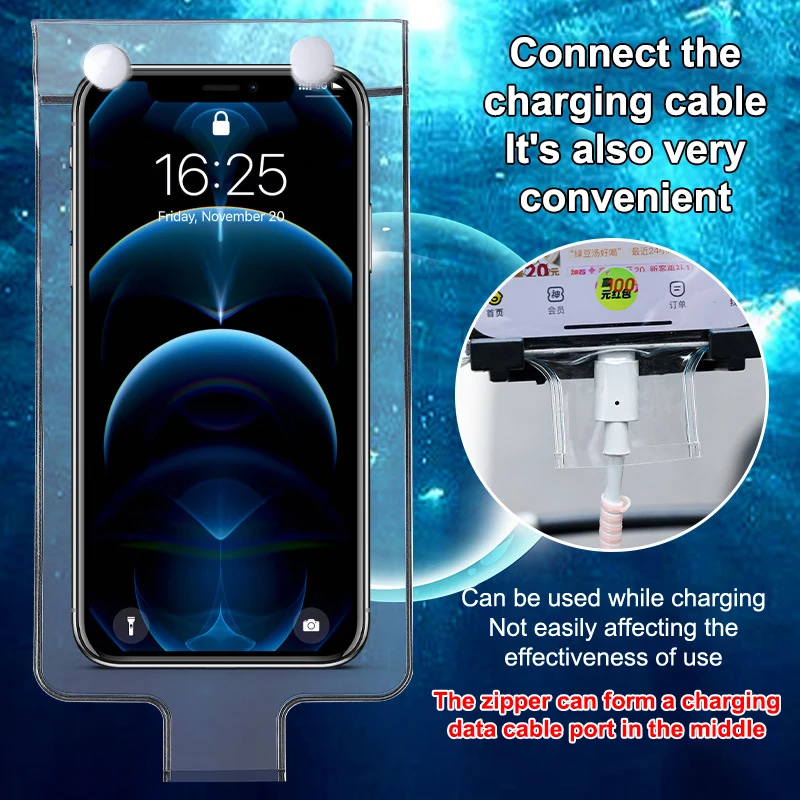 Picture 5: 5PCS Transparent Waterproof Phone Protectors Pouch Covers Rainproof Phone Case Touchable Screen For Cycling Motorcycle Bicycle