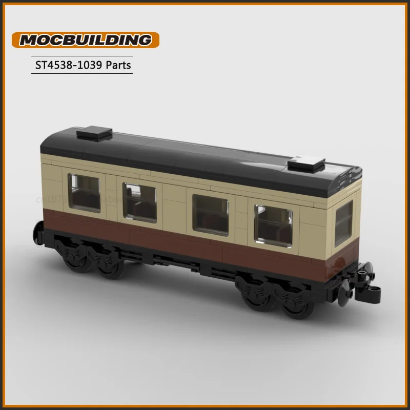 فيلم قطار عتيق MOC اللبنات مدينة تكنولوجيا الطوب نموذج لتقوم بها بنفسك تجميع ألعاب نقل المركبات هدايا عيد الميلاد