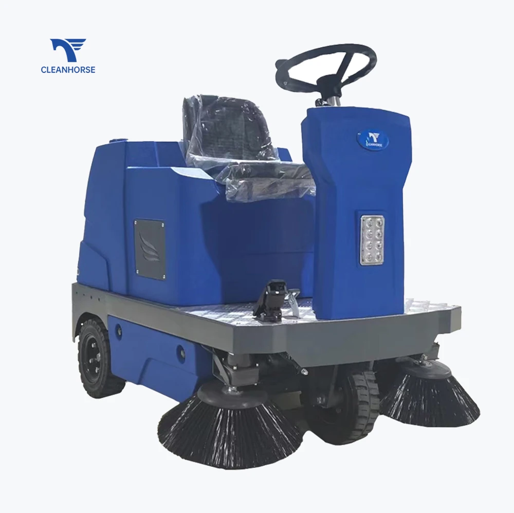 CleanHorse Best Price Industri Floor Cleaning Machine Electric Street Sweeper Truck