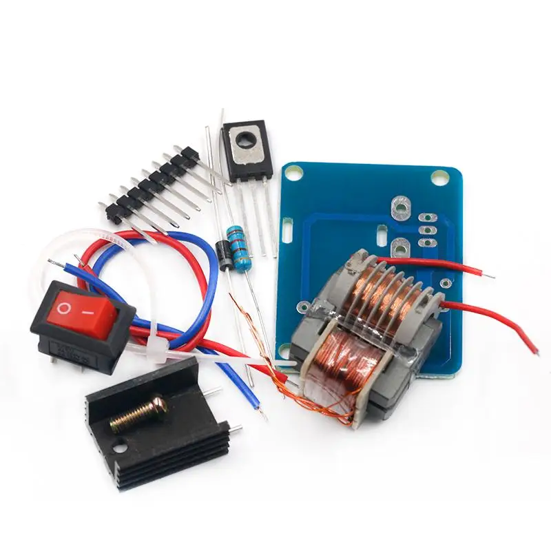 1 Set U Core Transformer Suite 15KV High Frequency DC High Voltage Arc Ignition Generator Inverter Boost Step Up 18650 DIY Kit