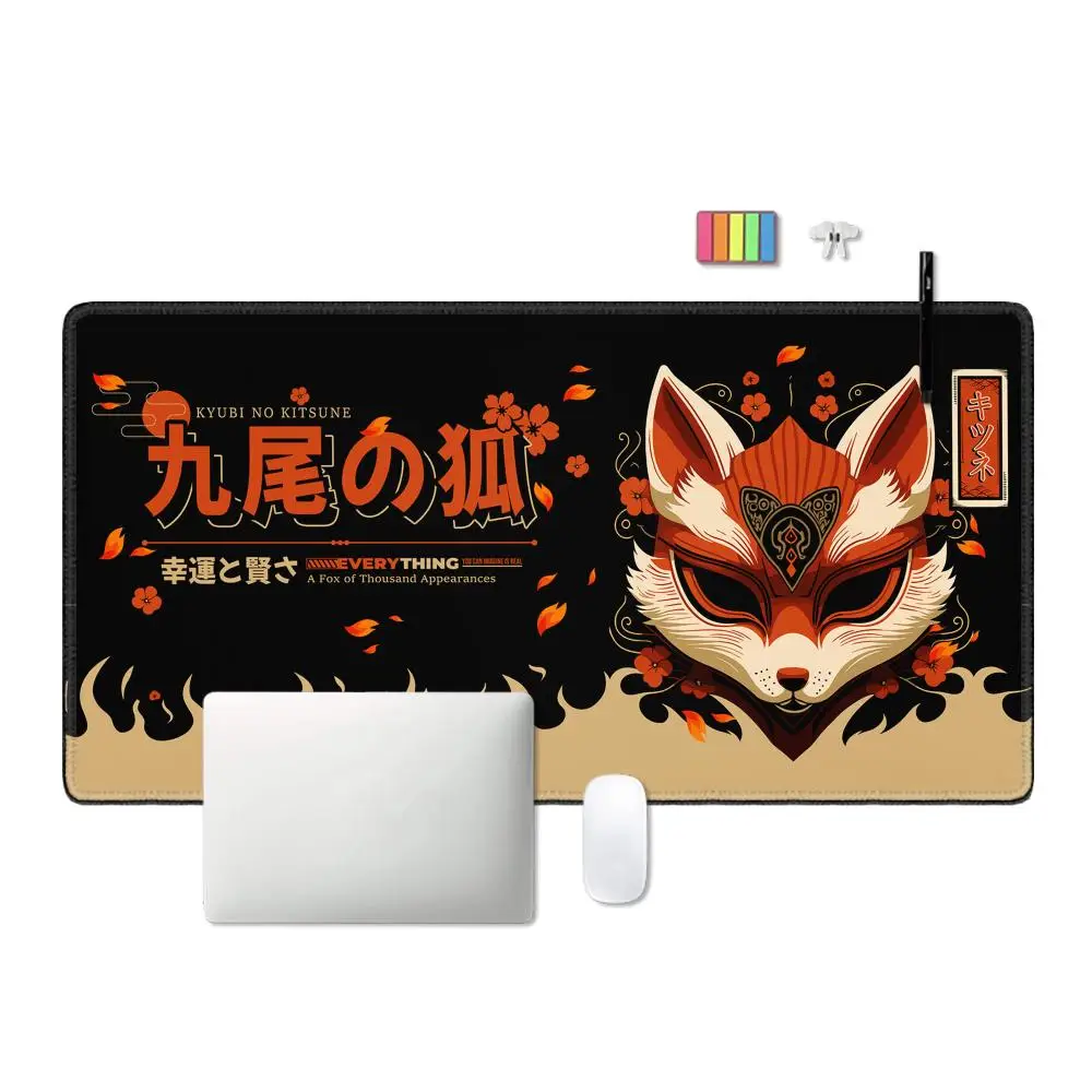 Fox Pink Mouse Pad XXL Mousepads Mouse Gamer Gaming Mouse Pads 80x30cm Large Computer Keyboard Mouse Mat Kawaii Desk Mats diy