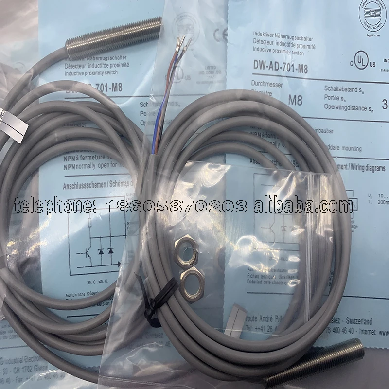 In Stock New Proximity Switch Sensor DW-AD/AS-511/512/513/514/501/502/503/504-M12-120 High Quality Seller DHL FEDEX UPS